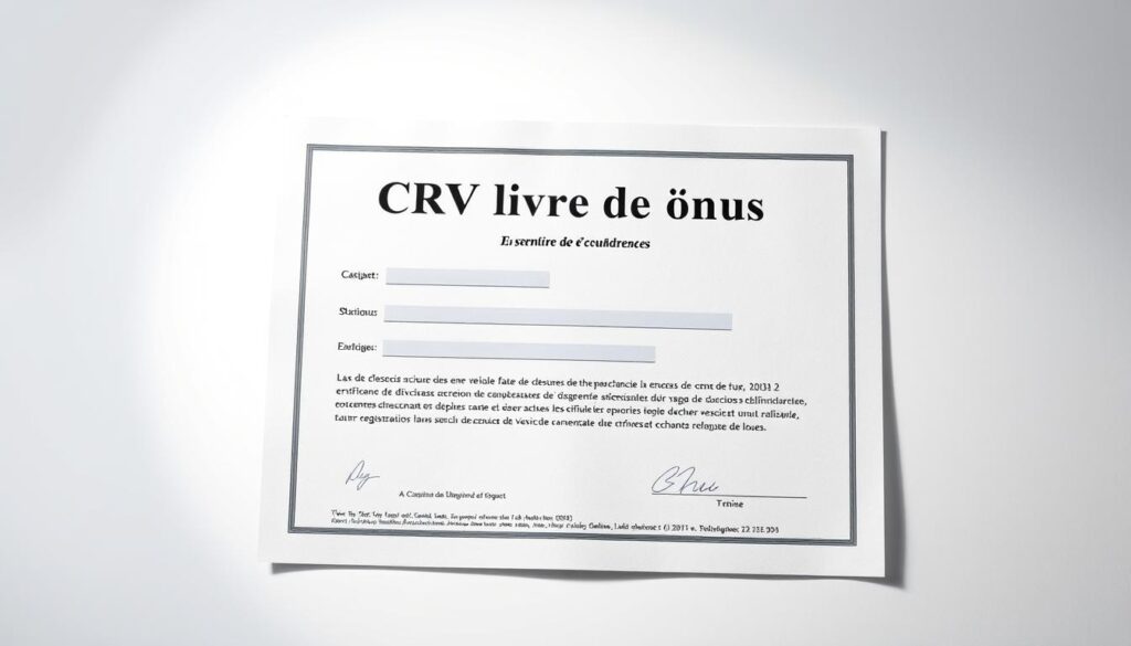 CRV livre de ônus