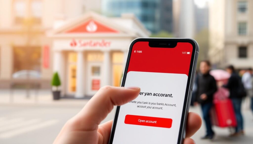 abrir conta corrente no santander pelo celular