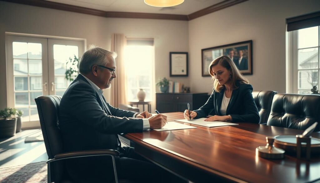 assinatura do contrato de financiamento