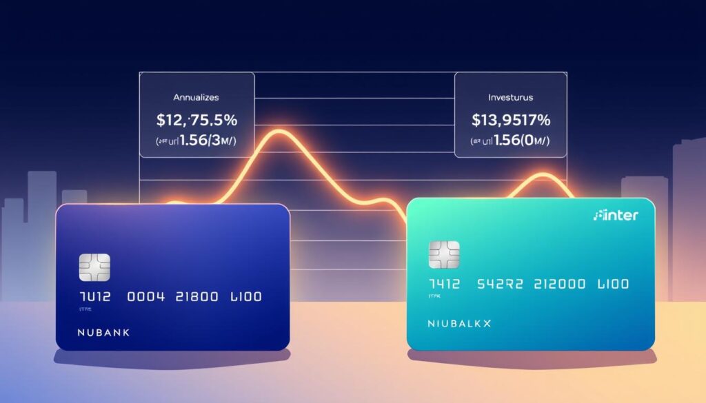 comparação de investimentos Nubank e Inter