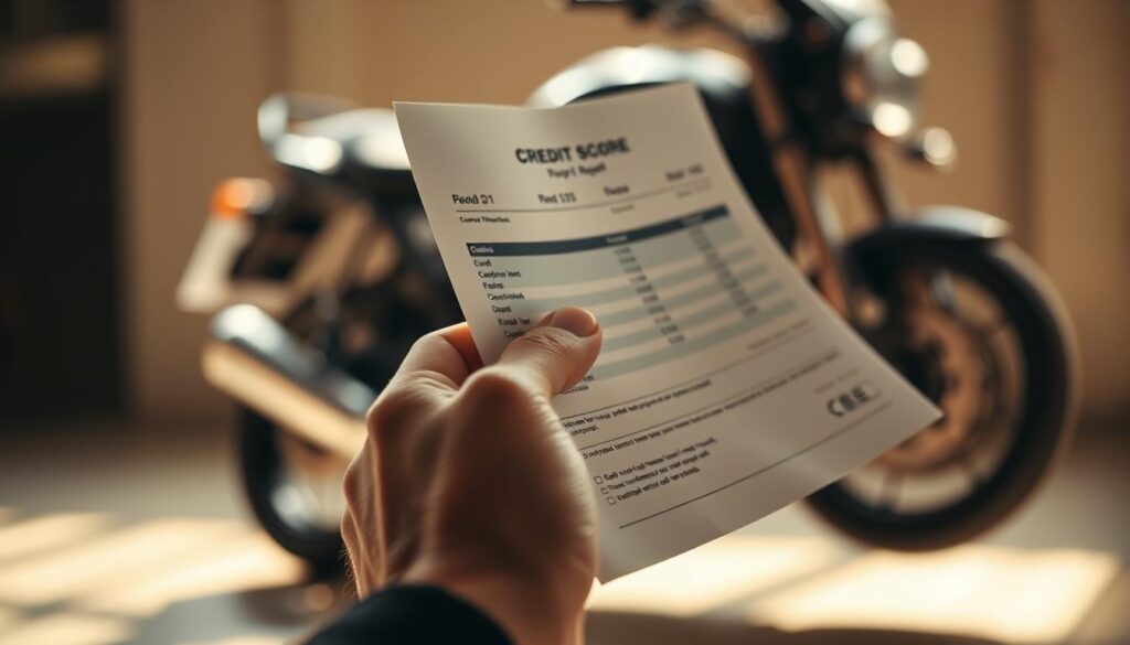 pontuação necessária para financiar uma moto