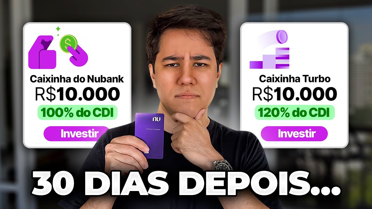 Caixinha Turbo Nubank vs Caixinha Normal: experimento de R$ 10 mil em 30 dias revela resultados surpreendentes